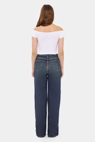 Schulterfreies Crop Top