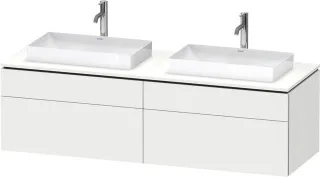 Duravit L-Cube Konsolenwaschtischunterbau wandhängend Weiß Matt 1620x550x482 mm - LC4873B18180000 LC4873B18180000