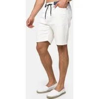 Indicode Jeansshorts Herren Ettore Jeans Shorts Herrenshorts mit 5 Taschen und elastischem Bund mit Kordelzug