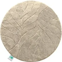 Floordirekt Badematte Maris, ausfranssicher, verschiedene Farben, aus weicher Mikrofaser, Höhe 30 mm, rutschhemmend beschichtet, fusselfrei, Polyester, Rund, 120cm Durchmesser, für Fußbodenheizung geeignet