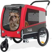 TIGGO Fahrradhundeanhänger TIGGO VS Pets Hundefahrradanhänger Hundetransporter Fahrradanhänger, Geeignet für mittelgroße bis große Hunde