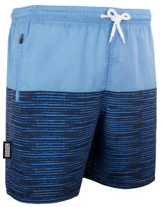 Herren Badehose mit Muster Streifen Grün Schwarz