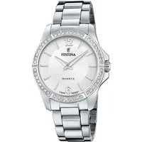 Festina Quarzuhr Mademoiselle F20593/1, Armbanduhr, Damenuhr, Edelstahlarmband