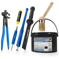HASKYY Montagepaste Reifenmontagepaste 3kg Schwarz Set mit Montage- & Demontage Zubehör
