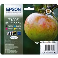 Epson 4 Epson Druckerpatronen Tinte T1295 BK / C / M / Y Multipack Tintenpatrone