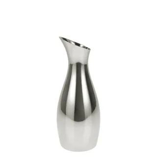 Wasserkaraffe minimalistisch polierter Stahl 1 Liter | Zone Denmark. Zuverlässiger Getränkespender für Ihren Konferenzraum und Schreibtisch.