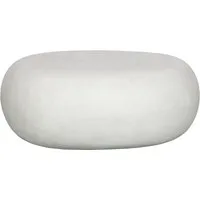 WOOOD Beistelltisch Pebble aus Fiberclay mit abgerundeter organischer Form, Tragkraft 90 kg, Glasfaser-Ton-Verbundmaterial, pflegebedürftig