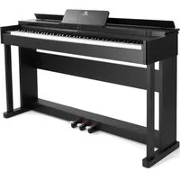 MUSTAR Digitalpiano E-Piano mit Hammermechanik,88 Tasten, 3 Pedale, Dual Kontrollsystem,USB/MIDI