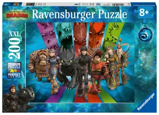 Ravensburger Kinderpuzzle 12629 - Dragons: Die Drachenreiter von Berk [200 Teile]