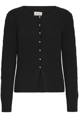 ICHI - Cardigan - Ihdollis schwarz - Gr. - L
