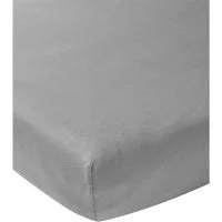 Meyco Baby Spannbettlaken Grey, Jersey, Gummizug: Rundum, (1 Stück), 40x80/90cm - 1-pack