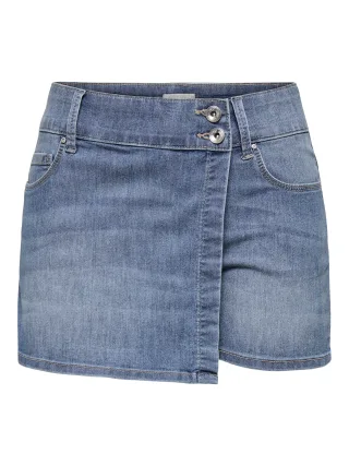 ONLY - ONLCARMEN REG SKORT WIDE WB DNM PIM CS Light Blue Denim - Gr. - S