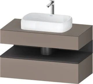Duravit Qatego Konsolenwaschtischunterbau wandhängend Basalt Matt 1000x550x600 mm - QA4731049430000 QA4731049430000