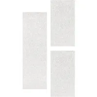 SIMPEX24 Kurzflor-Bettumrandung Unicolor - Einfarbig, Höhe 7 mm, (Bett-Set, 3-tlg., Bettvorlage), Schlafzimmer Teppich Bettumrandung Läufer Set 3 teilig