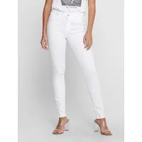 ONLY Ankle-Jeans ONLBLUSH – Ausgefranster Saum für lässigen Jeans-Look skinny fit, Denim/Jeans, Baumwollmischung, ausgefranst, unifarben