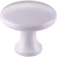 SO-TECH® Möbelknopf Schrankknopf DENISE Ø 29 mm Höhe 25 mm (1-St), Zinkdruckguss, weiß matt, inkl. Befestigungsschraube