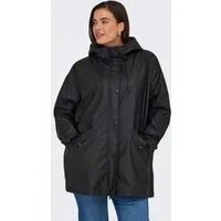 ONLY CARMAKOMA Regenmantel CARELISA LIFE RAINCOAT ZIP OTW NOOS wasserabweisende Beschichtung
