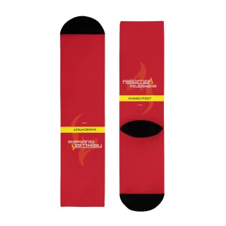 COVRZ Freiwillige Feuerwehr Sublimations-Crewsocken — Personalisiertes 'Freiwillige Feuerwehr' Design Weiß S Ohne