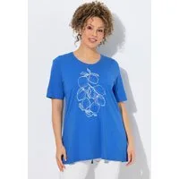 Ulla Popken T-Shirt T-Shirt Zitrone A-Linie Rundhals Halbarm Modalmix