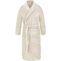 normani Unisex-Bademantel Unisex Baumwoll-Bademantel 450 g/m² Flee, 122, Bio-Baumwolle, Schalkragen, Bindegürtel, Bademantel aus extra dickem Material