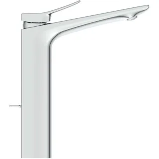 Ideal Standard Conca Waschtischarmatur BC757AA mit verlängertem Sockel und Ablaufgarnitur, Ausladung 150mm, verchromt