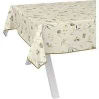 ANRO Tischdecke Wachstuch abwaschbar Canada Tischwäsche (Einzelstück 1-tlg), wasserabweisend pflegeleicht Relax Creme 100x140cm