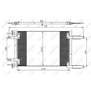 NRF Klimakondensator Fiat Doblo 119 223