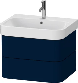 Duravit Happy D.2 Plus Waschtischunterbau wandhängend Nachtblau Seidenmatt 625x490x415 mm - HP438609 HP4386098980000