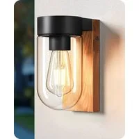 EDISHINE Außen-Wandleuchte, ohne Leuchtmittel, für Hauswand, Garage, Vordach