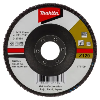 Makita Fächerschleifscheibe 115mm Z120 - D-27464