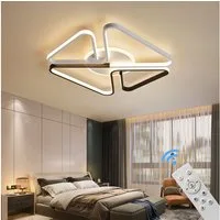 Eurohandisplay LED Deckenleuchte LED Deckenleuchte Deckenlampe Fernbedienung Farbton steuerbar dimmbar, LED fest integriert, Warm- bis Kaltweiß, Mit Fernbedienung Lichtfarbe und Helligkeit einstellbar