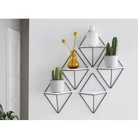 OTTO home Deko-Wandregal Rauten Rudel in modernen, dezenten Farbkombinationen, Set 5-tlg., Dekoregal, Wanddeko, aus Metall und MDF, 5tlg.Set