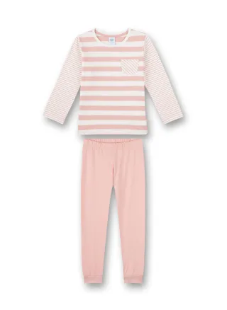 Sanetta - Schlafanzug lang silver pink - Gr. - 104