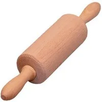 Gravidus Nudelholz Kleine Teigrolle Holz 25,5 cm Buche Nudelholz mit Holzachse