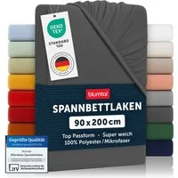 Blumtal Spannbettlaken Bettlaken aus Mikrofaser, Mikrofaser, Gummizug: rundum, (2 Stück)