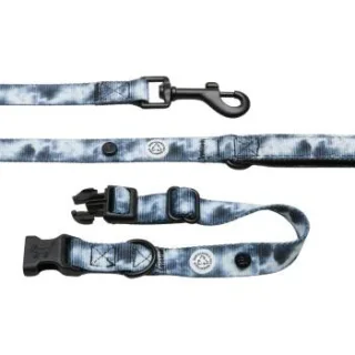 Barkalot Hundehalsband-Auslaufset grau/ bunt S