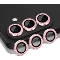 Tec-Expert Kameraschutzglas 9H Glas Set Pink mit Schmuckstein für Samsung Galaxy S26 für Samsung Galaxy S26, Linsenschutzglas Set, 1 Stück, Kameraschutz, Schutzglas, Linsenschutz, kratz- & stoßfest