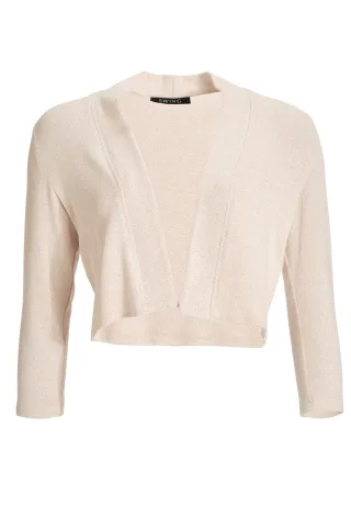 SWING - Weiches Bolero-Jäckchen golden beige - Gr. - M