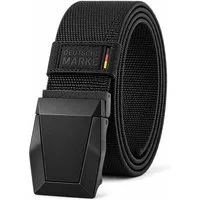 ZUKUNFTSENKEL Hüftgürtel Taktischer Gürtel Arbeitsgürtel mit Klappschnalle (Übergrößen & Überlängen, 120cm - 180cm) Stoffgürtel Stretchgürtel Flexibles Gurtband
