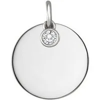 Vivance Kettenanhänger 925/- Sterling Silber rhodiniert Zirkonia