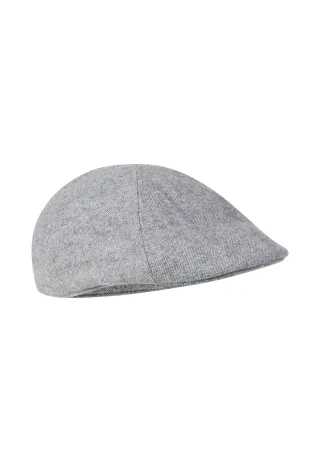 camel active - Flat Cap aus Wollmix stone gray - Gr. - L