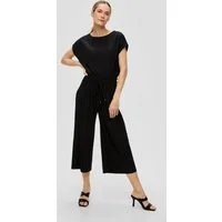 s.Oliver Culotte Hose Plissierte Hose mit Wide Leg