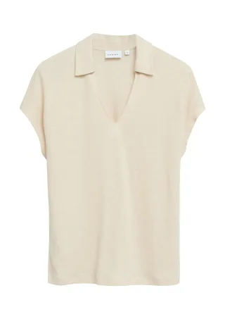 comma - T-Shirt beige - Gr. - 40