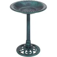 KOMFOTTEU Vogeltränke Vogelbad Vogelfuttersäule, für Wildvögel