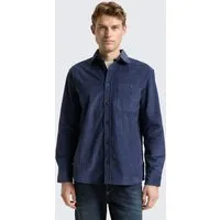 TOM TAILOR Langarmhemd Blusen & Shirts Comfort Fit Cordhemd mit Brusttasche
