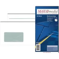 MAILMEDIA Briefumschlag MAILmedia Briefumschläge DIN lang (220x110 mm), mit Fenster