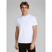 Calvin Klein Jeans T-Shirt SS SMOOTH CTTN SOLID CREWNK TEE mit Logo