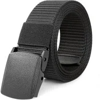 Forrlite Hüftgürtel Gürtel Herren, Arbeitsgürtel Herren, (verstellbarer Nylon-Stoffgürtel für Outdoor, metallfreie Schnalle, schnelle Flughafenkontrolle) für Arbeit und Reisen