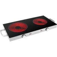 ProfiCook Doppelkochplatte PC-DKP 1211, Kratzfeste Glaskeramik, 2800 W, Energiesparend