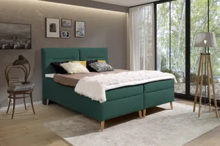 Boxspringbett Schlafzimmerbett DANILO 140x200cm inkl.Bettkasten